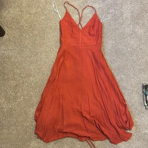 lulus corset back midi dress